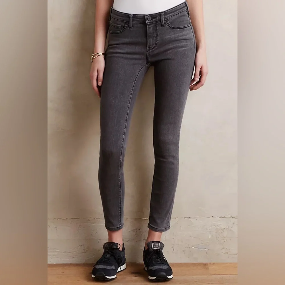 Anthropologie Pilcro and The Letterpress Serif Jeans Size 30 Color Washed Black